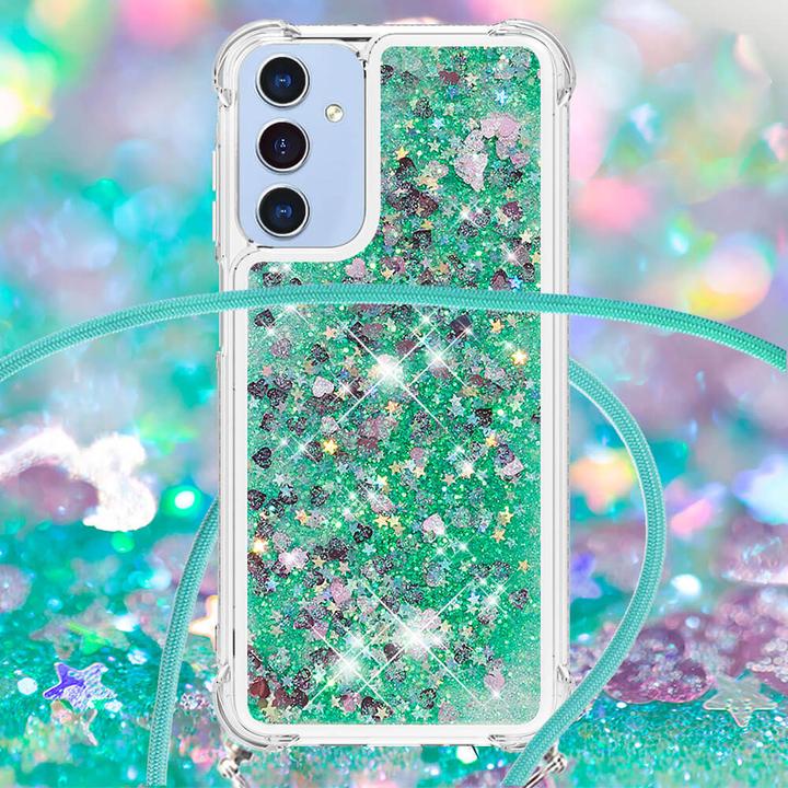 Actual product image Cover-Discount Galaxy A17 / A26 - Glitzer Hülle mit Kordel (Samsung Galaxy A26, Samsung Galaxy R)