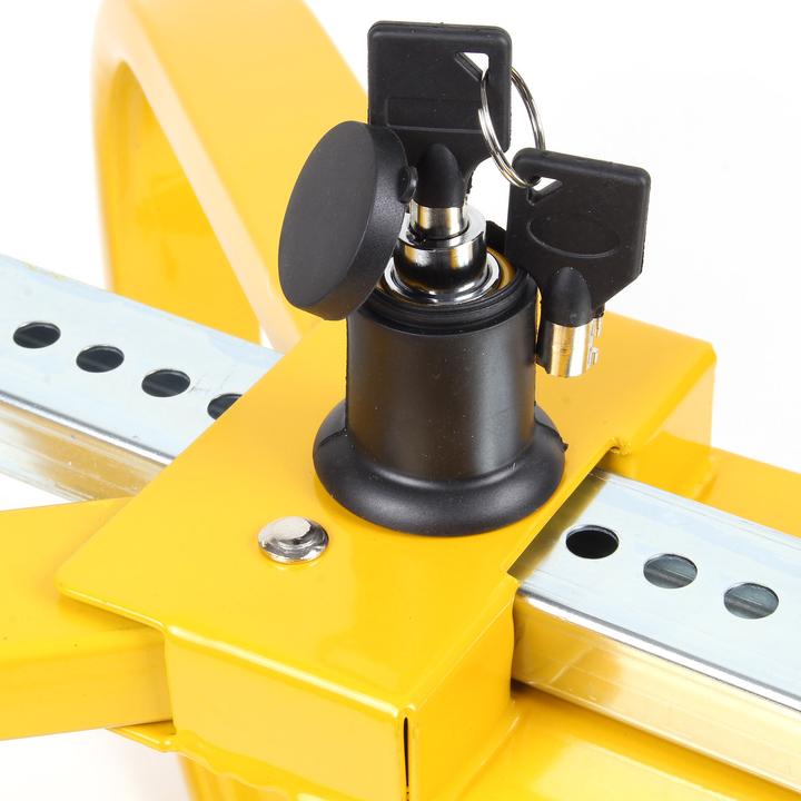 Immagine prodotto Wiltec Artiglio per ruote 500x100x300mm Ruote 13-15" Artiglio di parcheggio immobilizzatore acciaio