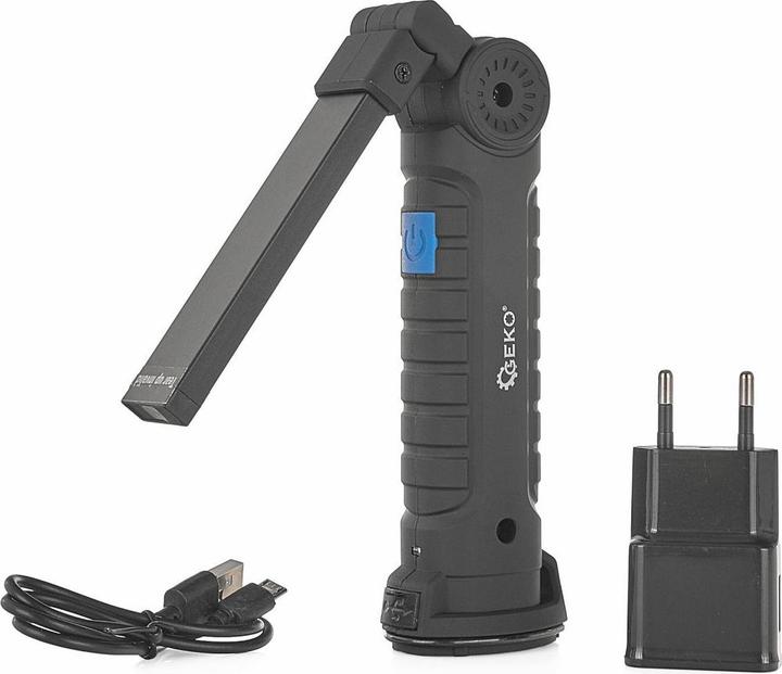 Actual product image GCS Lampa Warsztatowa LED Cob 1200mah Składana Geko