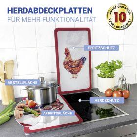 Image du produit Wenko Plaque de recouvrement en verre Universal Mod. Farm, set de 2 pièces pour tous les types de