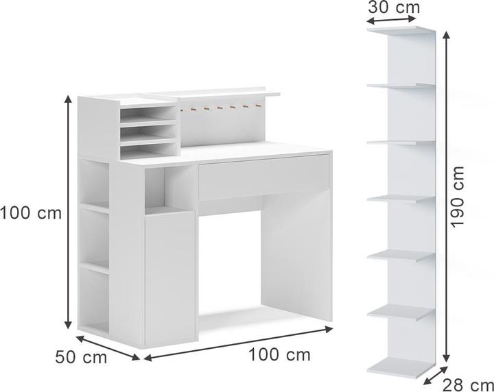 Actual product image Vicco with bookshelf