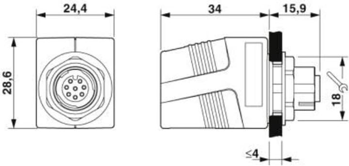 Actual product image Phoenix Contact 1414398 Wire connector