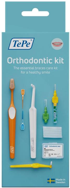 TePe Orthodontic Kit 10pcs Oral Care for Cleaning Braces and Implants Interdental Tools Good for Tee (10 x)
