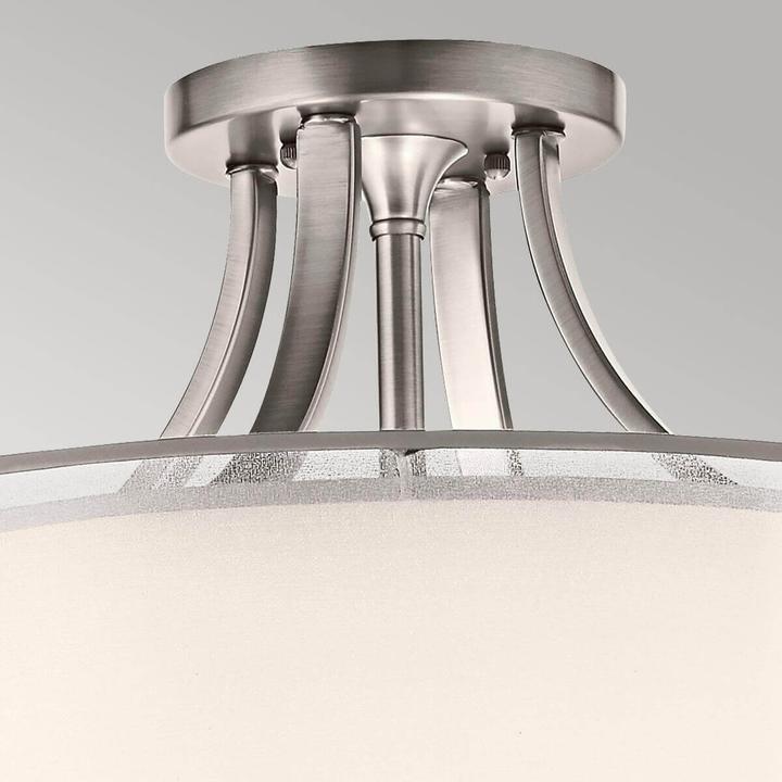 Produktbild Elstead Lighting Lacey Deckenleuchte E27 4-fach Antikes Zinn Weiss-organza (E27)
