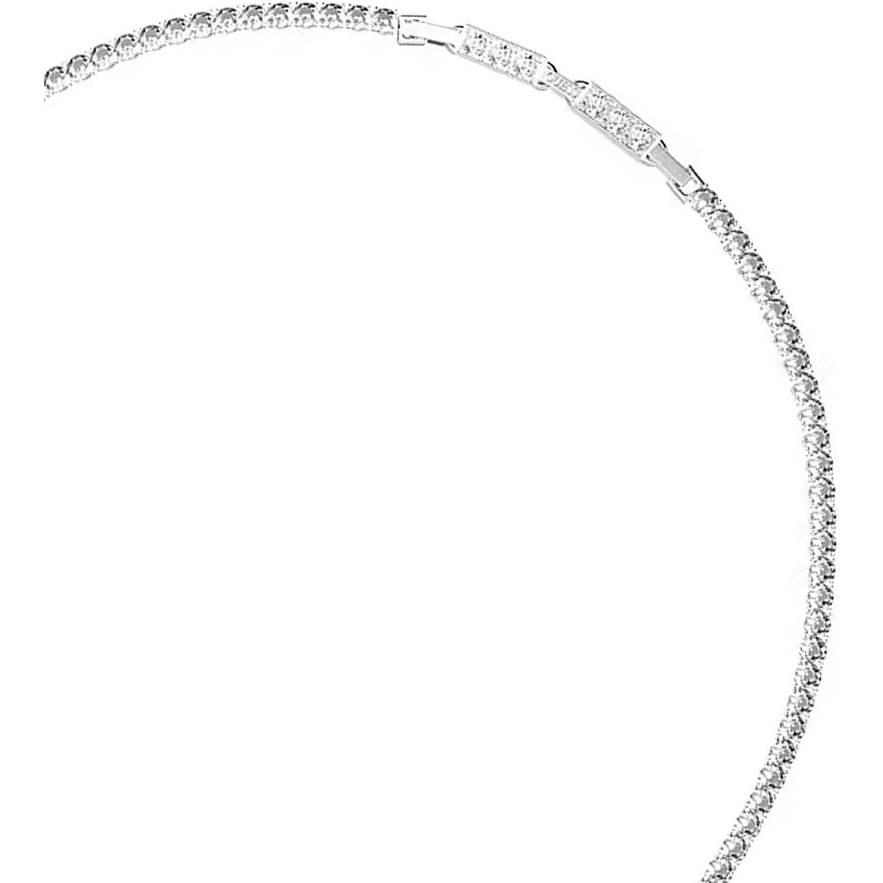 Thumbnail - Guess, Halsschmuck, 16-18" G LOGO&CRYSTALS TENNIS Halskette, (Edelstahl)