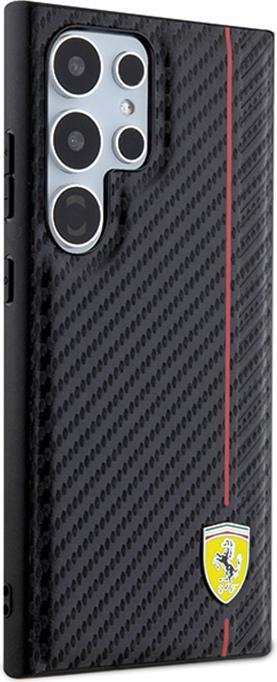 Image du produit Ferrari FEHCLN3DUR S928 czarny/black hardcase Ligne carbone imprimée (Samsung Galaxy S24 Ultra)