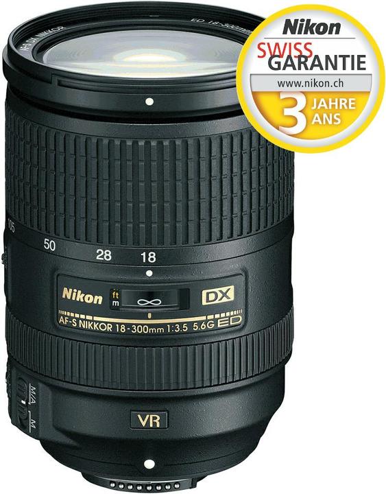 Actual product image Nikon AF-S DX 18-300mm f/3.5-5.6 G ED VR (Nikon DX, APS-C / DX)