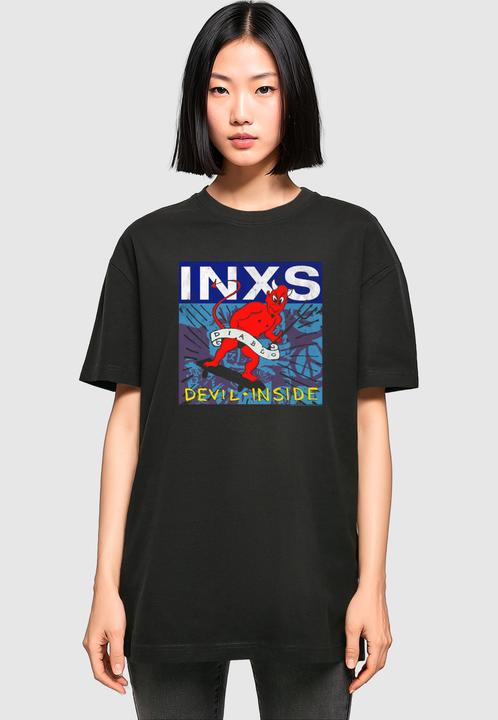 Produktbild Merchcode Ladies INXS - Devil Inside Oversized Boyfriend Tee - 181633 (XL)