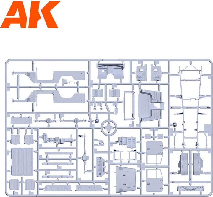 Produktbild AK Interactive 35001 FJ43 SUV w/Hard Top 1:35 Plastic Model Kit