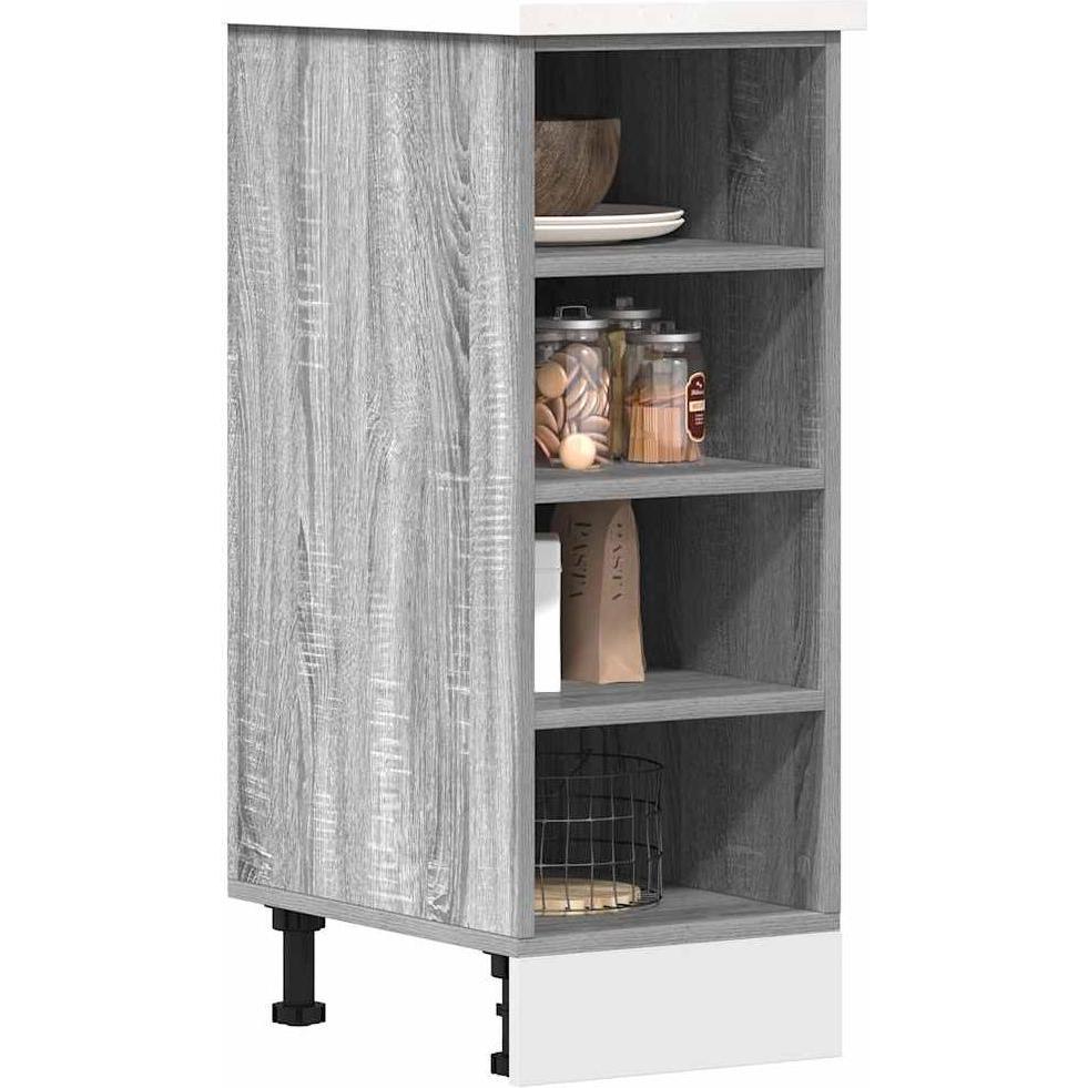 VidaXL, Regal, Unterschrank Grau Sonoma 30x44,5x81,5 cm Holzwerkstoff Küchenschrank
