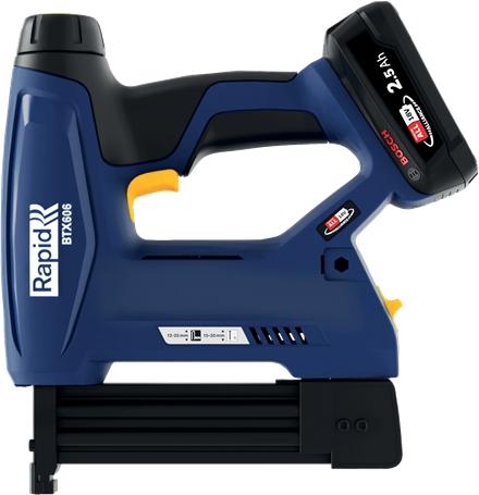 Actual product image Rapid BTX606 cordless tacker 18V P4A in case incl. battery and charger