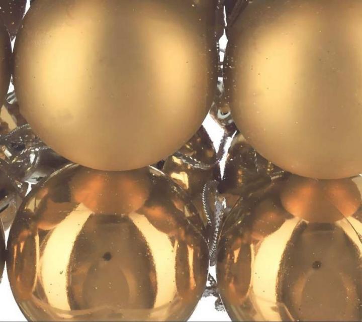 Actual product image Relaxdays - Weihnachtskugeln 50er Set, Gold/ Silber, 7 x 6 cm (50 -part)
