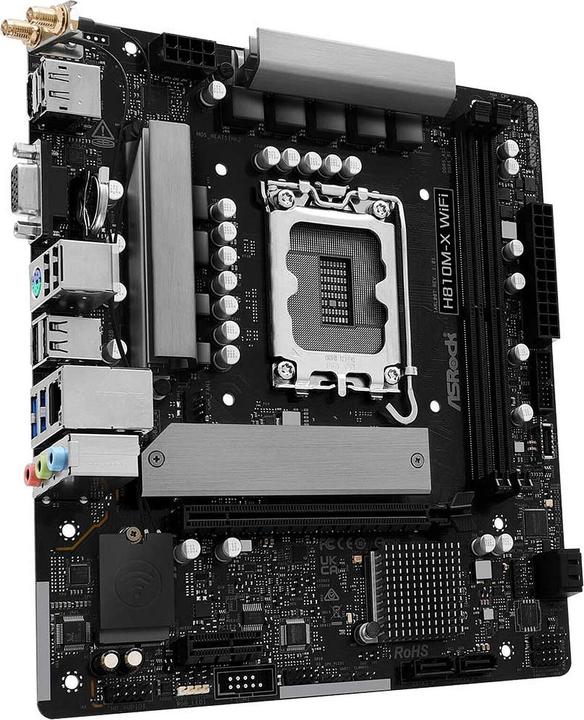 Produktbild AsRock MB Intel 1851 H810M-X WiFi (LGA 1851, Intel H810, Micro ATX (mATX))