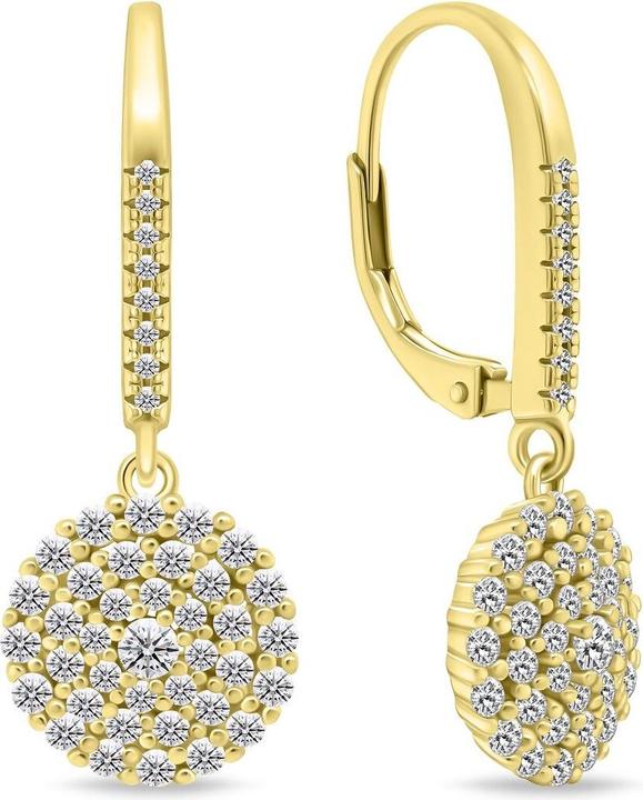 Immagine prodotto Brilio Argento - Orecchini placcati in oro con zirconi EA730Y