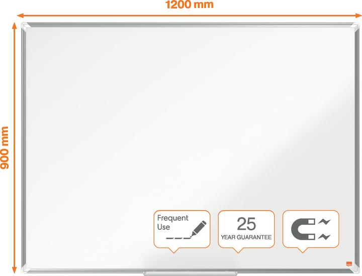 Produktbild Nobo Whiteboard Premium Plus 1915145 Aluminium, 90x120cm (120 x 90 cm)