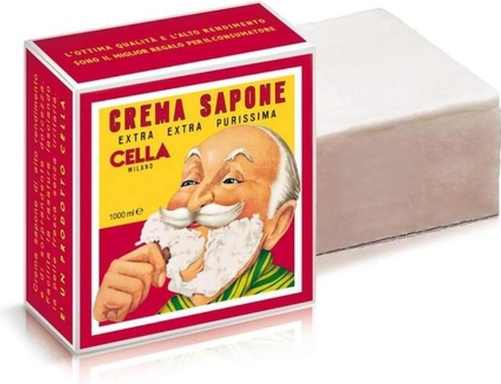 Actual product image Cella Almond Shaving Cream 1000g (1000 ml, Shaving cream)