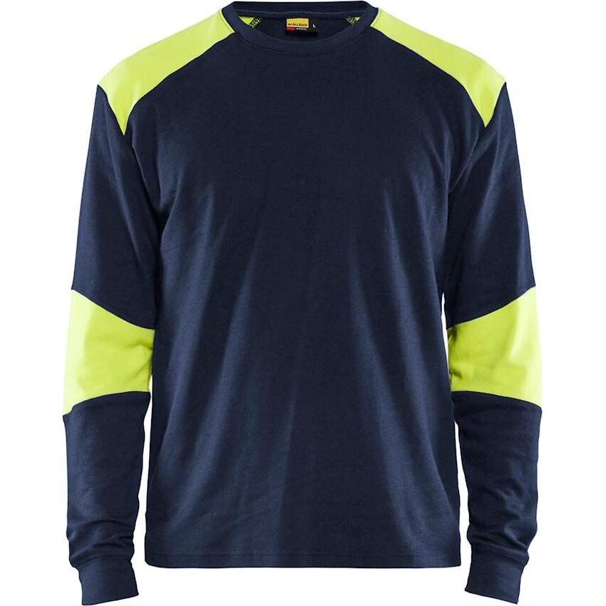Blakläder, Herren, Shirt, langarshirt it inhärenter flaheung, Blau, (M)