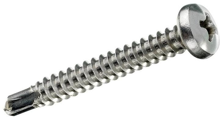 Image du produit FTM Vis autoforeuses tête bombée 4.8 x 25 mm acier, 6 pièces (6 Vis par pièce)