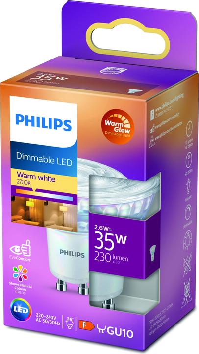Produktbild Philips Spot (GU10, 2.60 W, 230 lm, 1 x, F)