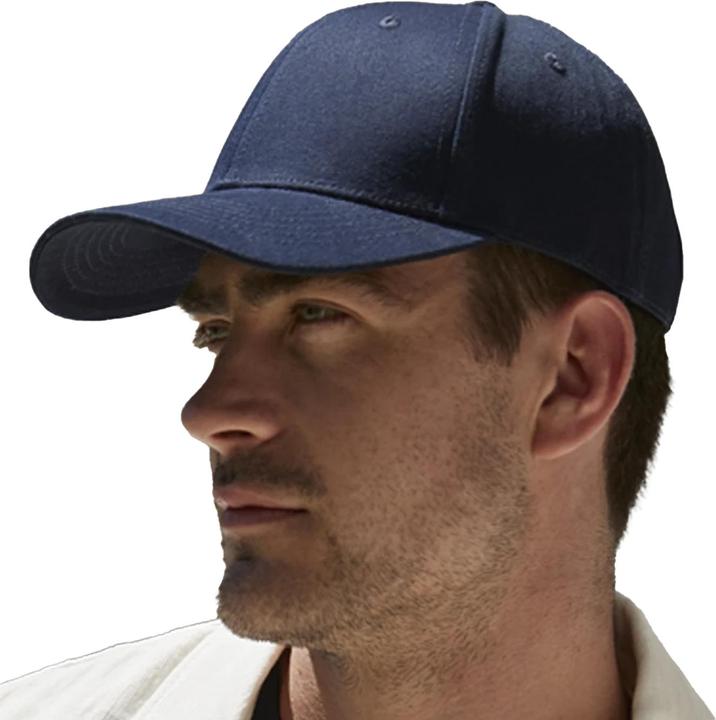Actual product image Beechfield Classic 6 Panel Organic Cotton Cap (One size)