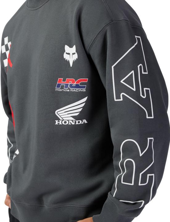 Actual product image Fox Honda Oversized Fleece Crew (M)