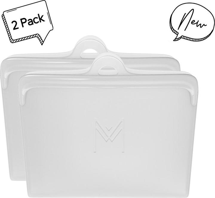 Produktbild MontiiCo Silikon Snack Bag 2er Pack, clear