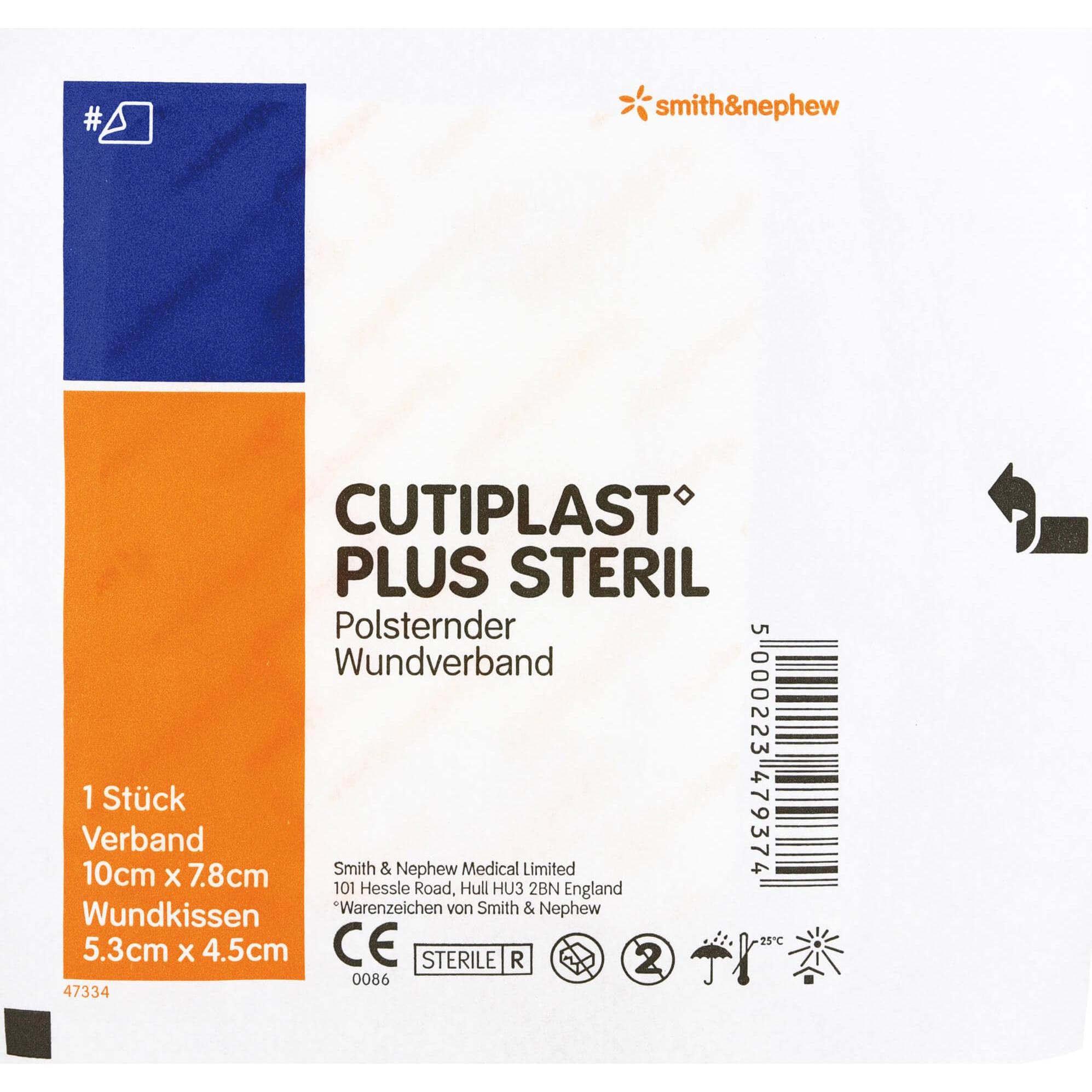 Smith & nephew, Pflaster, Cutiplast Plus steril Wundverband 10 cm x 7.8 cm, 1 St. Wundauflagen (1 x)