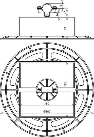 Immagine prodotto Dehn Portacavi da tetto con piastra di base e montaggio 253333 (Altro)