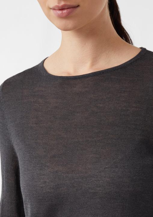 Produktbild Comma Strickpullover Leicht transparenter Feinstrickpullover (38)