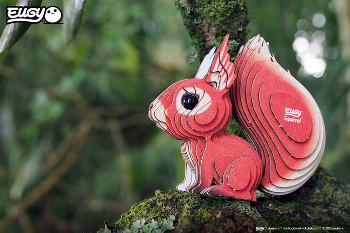 Produktbild Fat Brain Toys 3D Bastelset Eichhörnchen