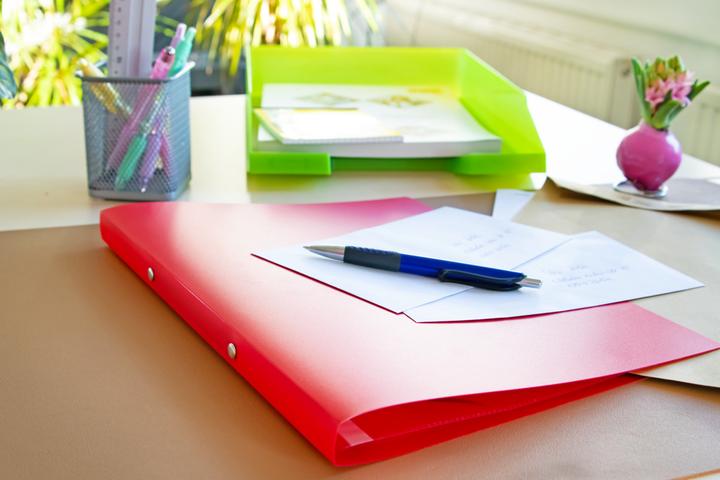 Actual product image Idena Ring binder A4 PP bordeaux 20mm 2 rings (A4, 20 mm, 1 Piece)