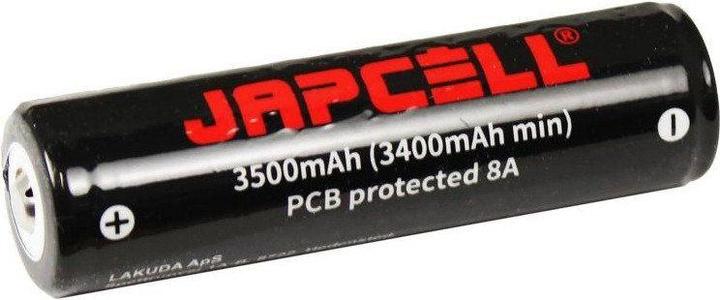 Japcell 18650 Akku 3500 mAh mit Knopf (1 pcs., 18650, 3500 mAh)