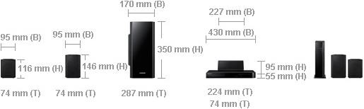 Actual product image Samsung HT-H5500W - Home cinema system with Bluetooth, WLAN and wireless rear speakers