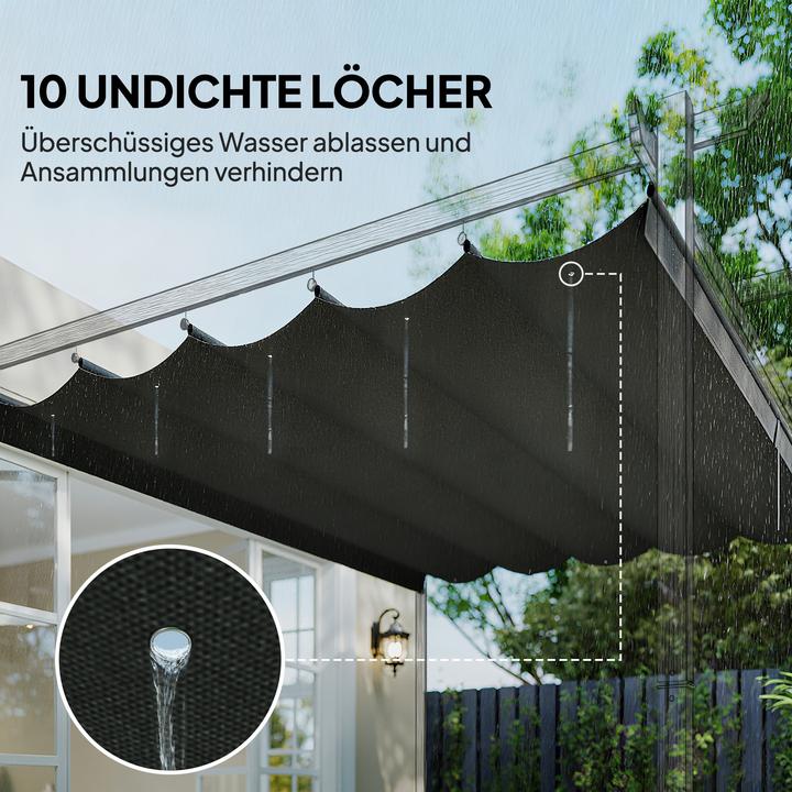 Produktbild Outsunny Ersatzdachtuch für 4 x 3 m Pavillons mit Löchern (250 cm, 350 cm)