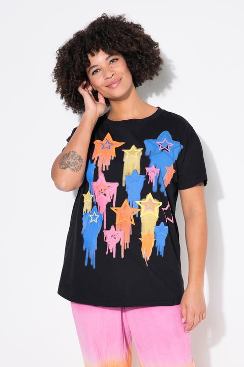 Produktbild Angel of Style T-Shirt, Boxy Fit, Sternen-Druck (52)