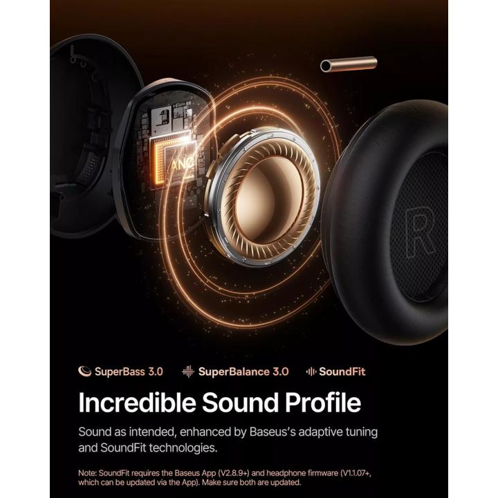 Actual product image Baseus Inspire XH1 (ANC, 65 h, Cable, Wireless)