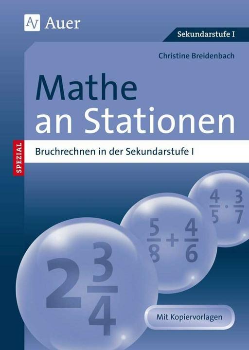 Produktbild Mathe an Stationen, Bruchrechnen (Deutsch, Christine Breidenbach, 2021)
