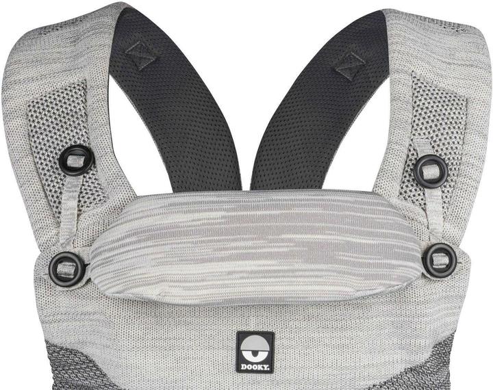 Productafbeelding Dooky Terra Nova stretch gebreide draagzak grijs