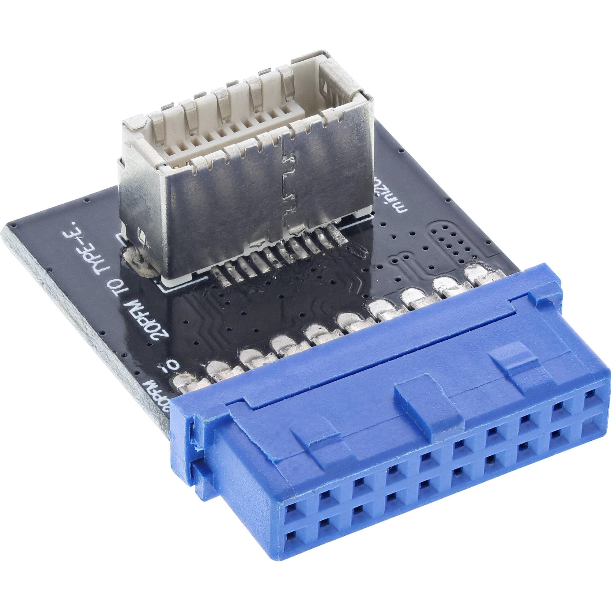 Thumbnail - InLine  USB 3.0 zu USB 3.1 Frontpanel Key-B Adapter intern, Interne Kabel (PC)