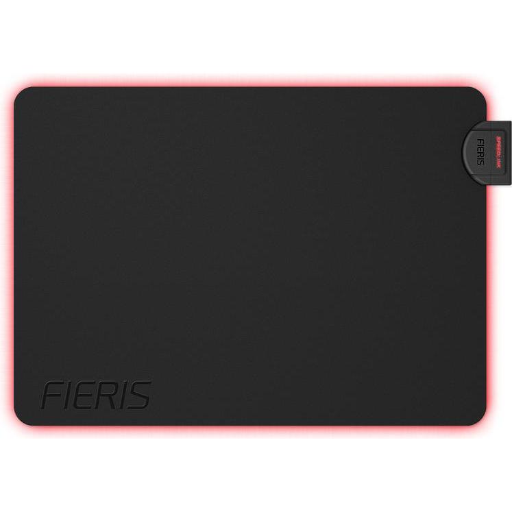 Speedlink FIERIS Illuminated Gaming Mousepad (M), Mausmatte, Schwarz