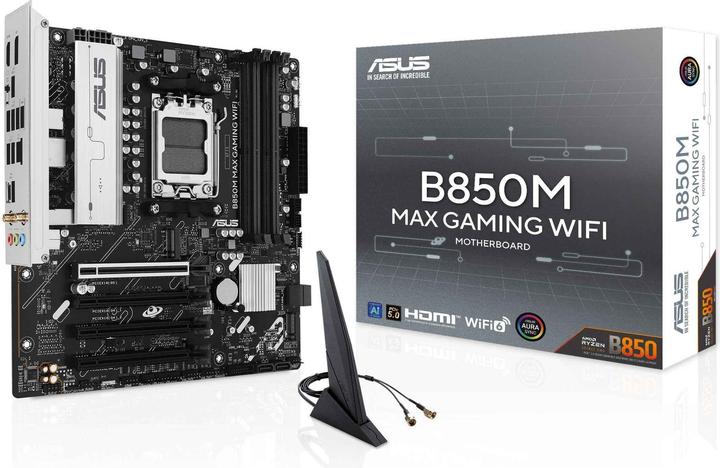 Immagine prodotto ASUS B850M Max Gaming WIFI (AM5, AMD B850, mATX)