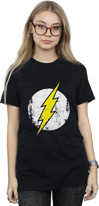 Produktbild The Flash Distressed Logo Boyfriend Fit TShirt (M)