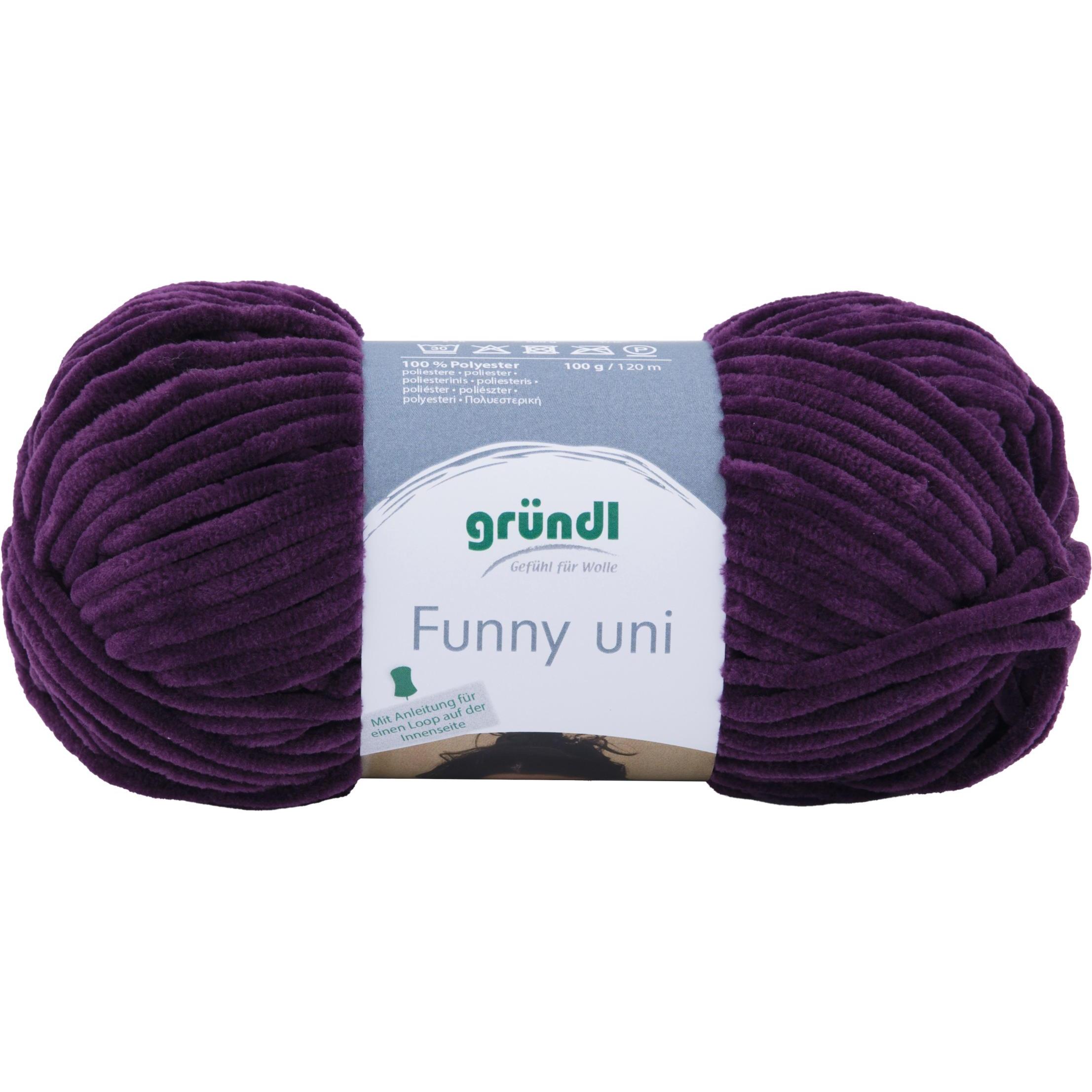 Gründl Wolle Funny Uni, 100g, ca. 120m (120 m) (39369408)