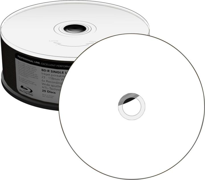 Immagine prodotto MediaRange Linea professionale BD-R 4x velocità di scrittura, stampante a getto d'inchiostro stampabile su (25 x)