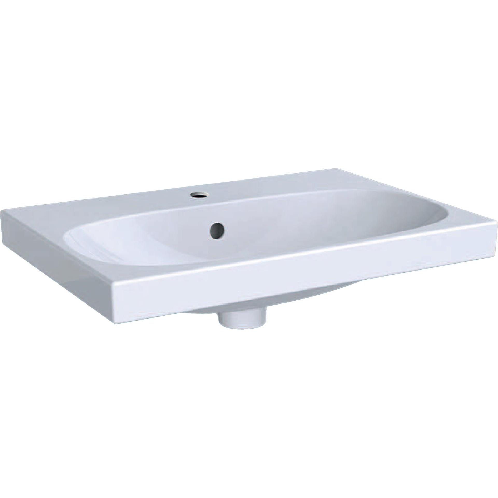 Geberit, Lavandino, Lavabo Acanto 60 Cm Bianco 500631012 (420 Mm, 600 Mm)