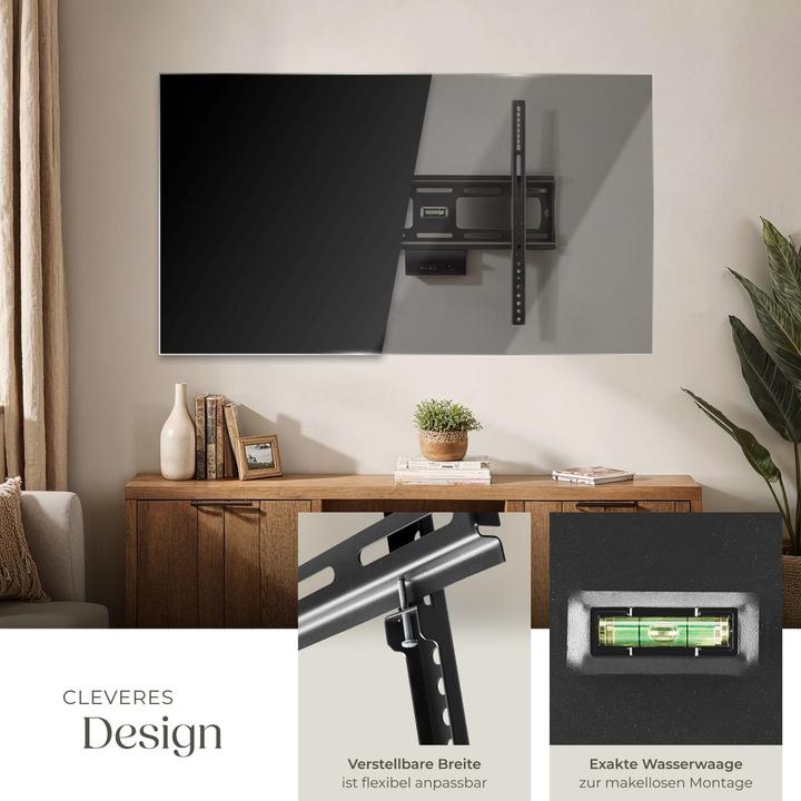 Image du produit tectake Support TV mural (Mur, 55", 90 kg)