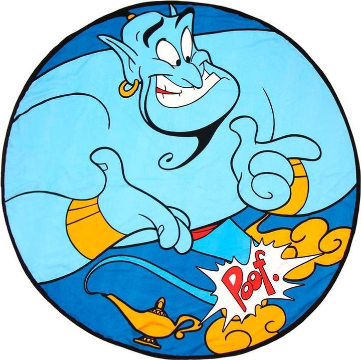 Cerdá DISNEY - Serviette de Bain Rond 130cm - Aladdin Genie (130 x 130 cm)
