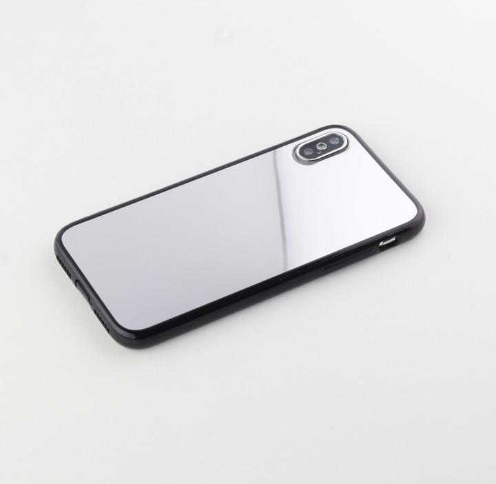 Produktbild PhoneLook Hülle Spiegel mit schwarzen Silikonkanten (Apple iPhone X, Apple iPhone XS)