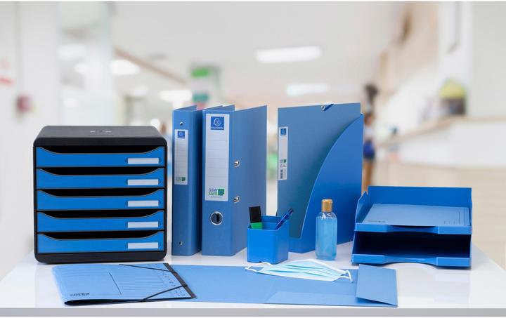 Produktbild Exacompta Aktenmappe Clean'Safe A4 X48122E blau 5 Stück (A4, 5 x)