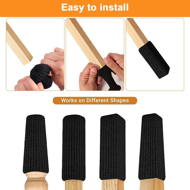Image du produit ASMI Chaussettes pour chaises, pieds de chaises, 4 pièces, blanc (Chaussettes de chaises, 4 pièce(s))